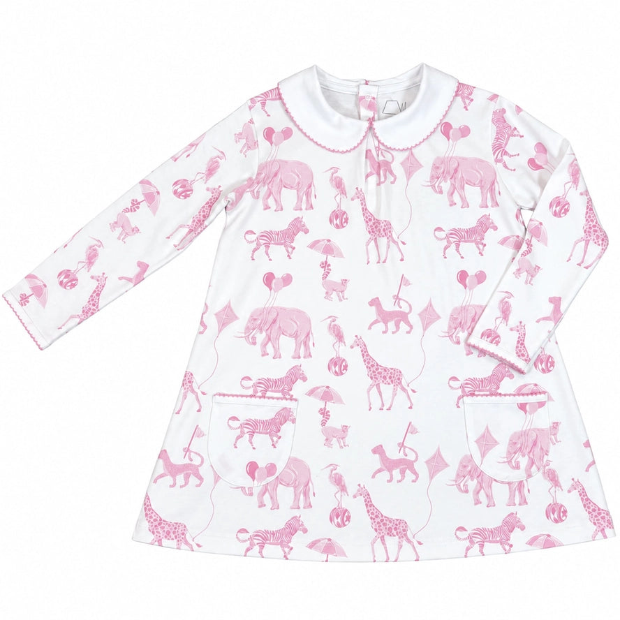 Heyward House Bubblegum Safari Dress