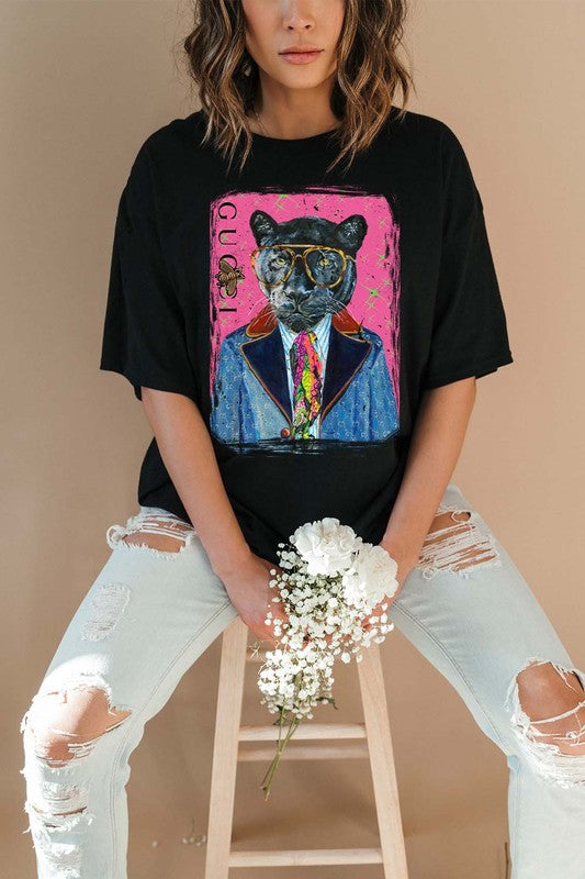 Dapper Cat Graphic Tee