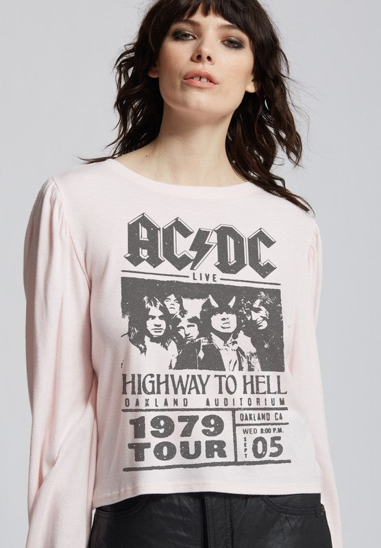 AC/DC Highway To Hell Puff Sleeve