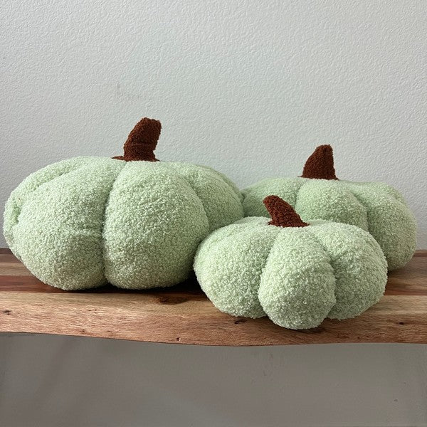 Pumpkin Fall boucle pillows, full pillow