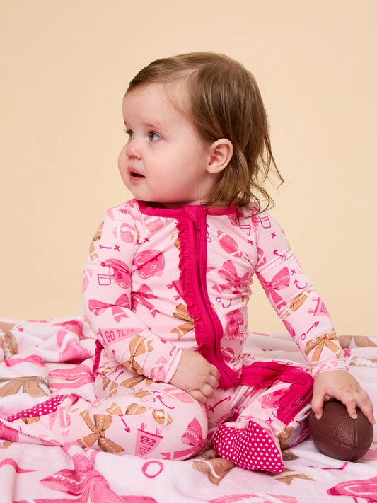 Soft Snooze Football and Bows