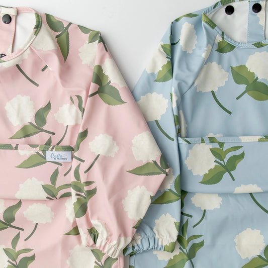 Calla & Friends Grayson Hydrangea Bib - Rose