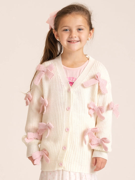 Sweet Rosey Bow Cardigan