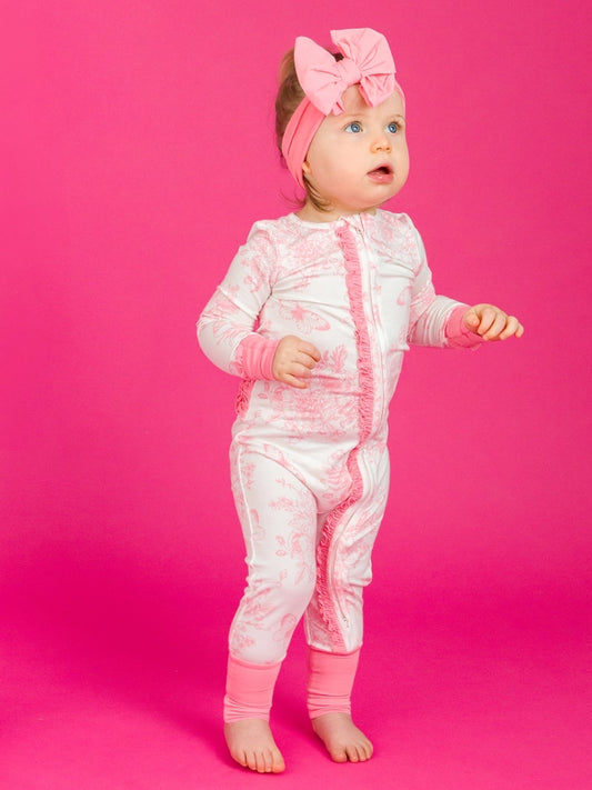 Soft Snooze Butterfly Toile Pajamas