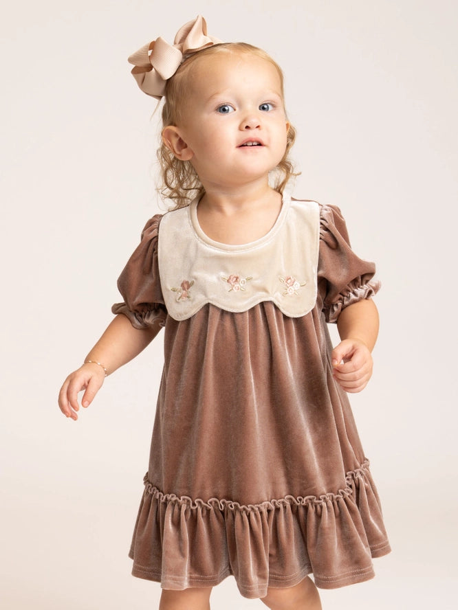 Vintage Embroidered Collar Dress