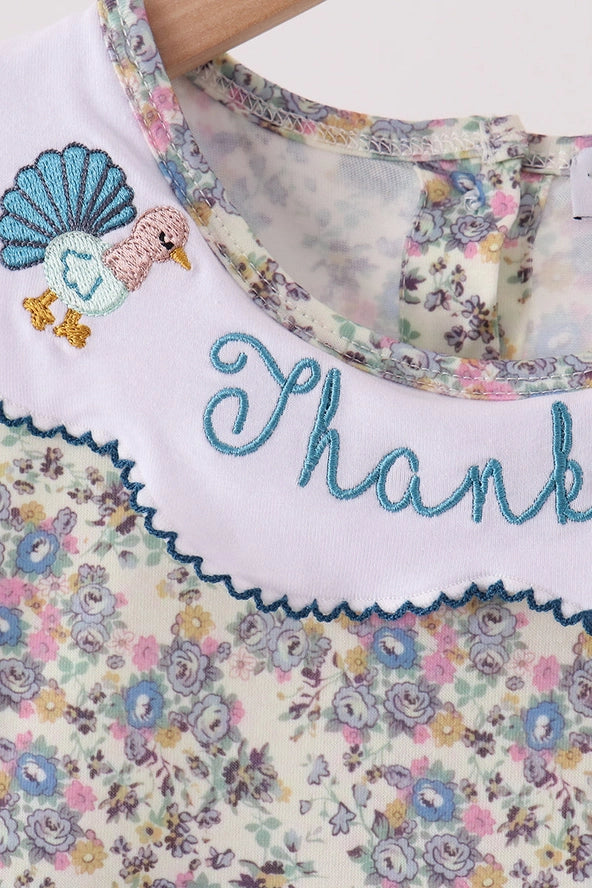 Blue Turkey Smocked Dress
