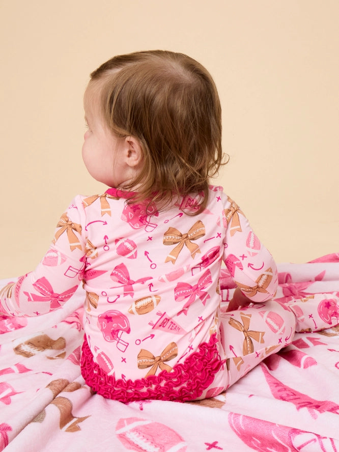 Soft Snooze Football and Bows