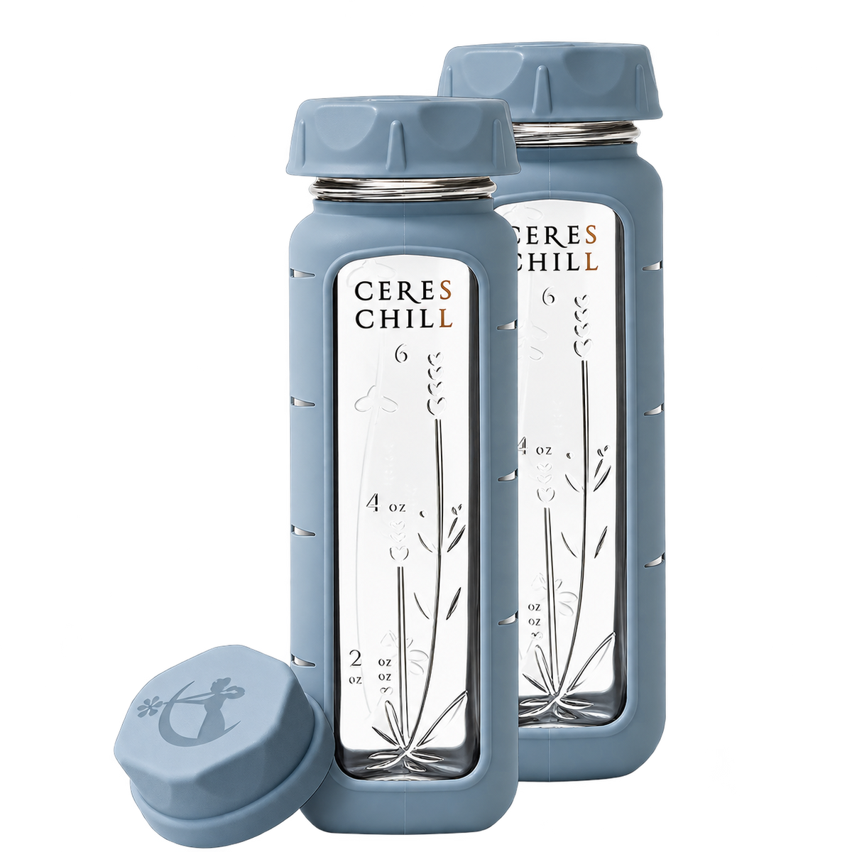6oz Bloom Glass Baby Bottle