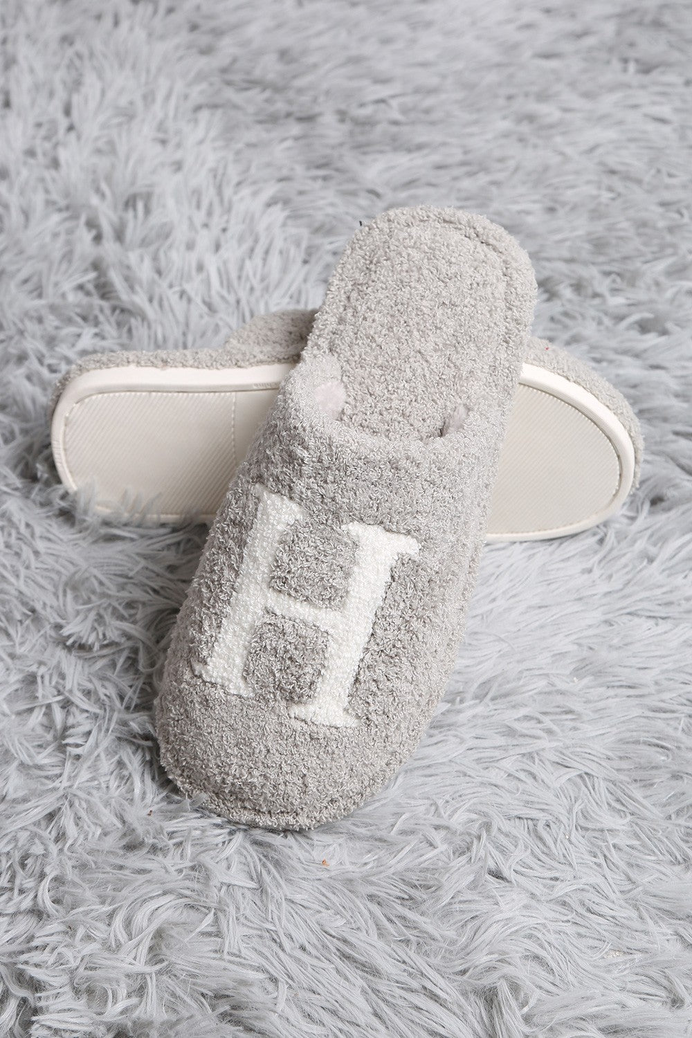 H Print Luxury Slippers