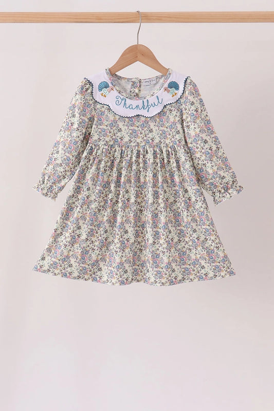 Blue Turkey Smocked Dress