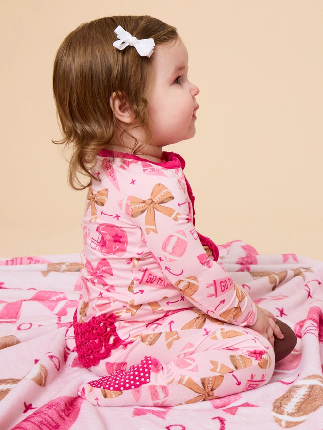 Soft Snooze Football and Bows