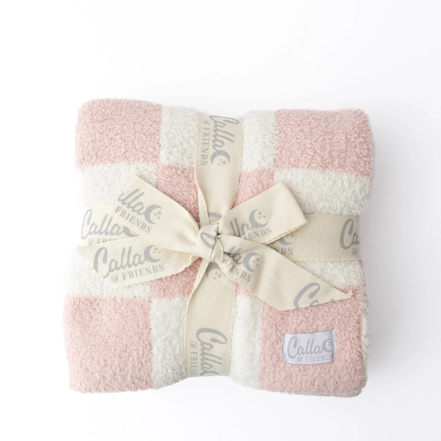 Calla & Friends - The Bliss Blanket in Petal Pink