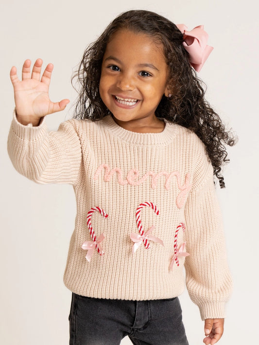 Merry Candy Canes Sweater