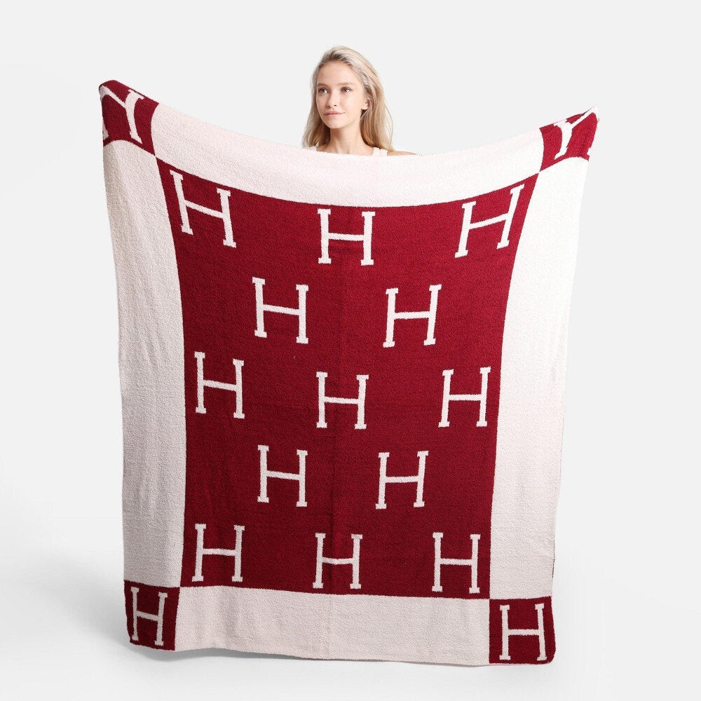 H Initial ComfyLuxe Throw