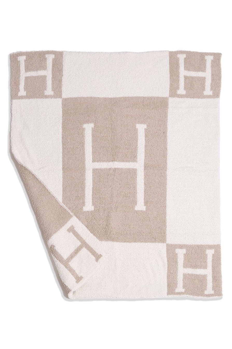 H Initial ComfyLuxe Baby Blanket