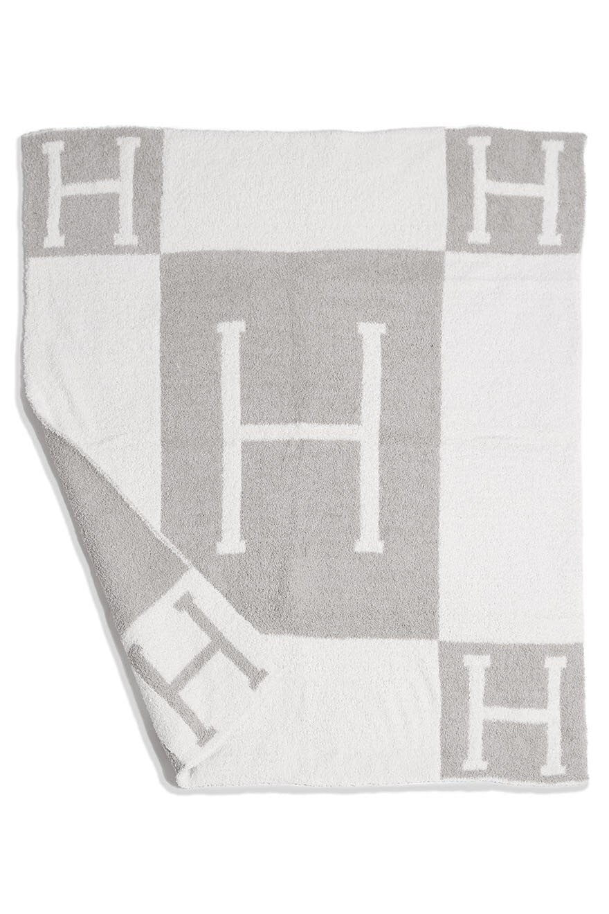 H Initial ComfyLuxe Baby Blanket