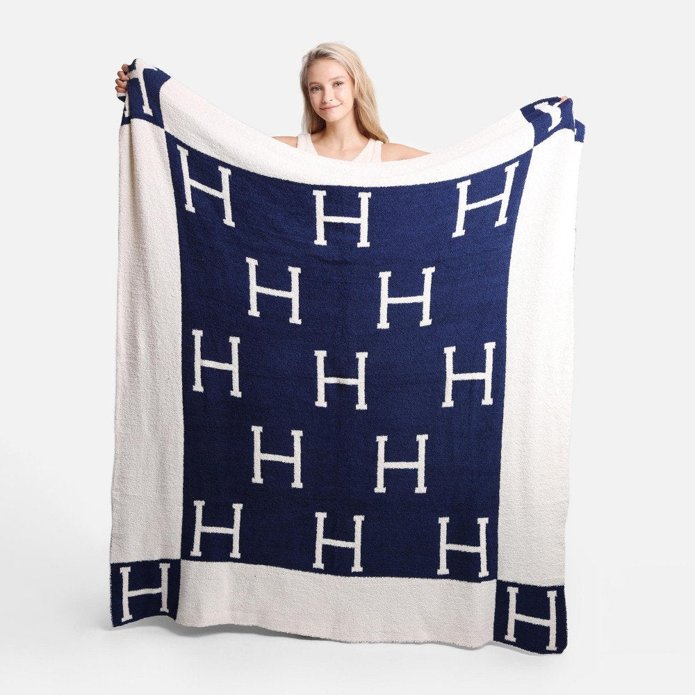 H Initial ComfyLuxe Throw