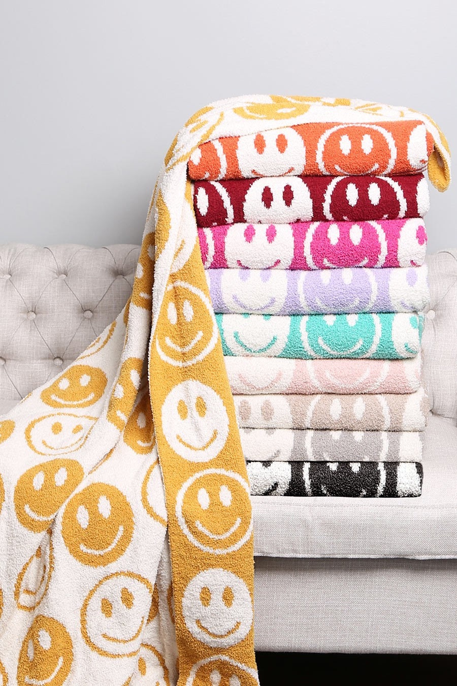 Reversible Smile Blanket